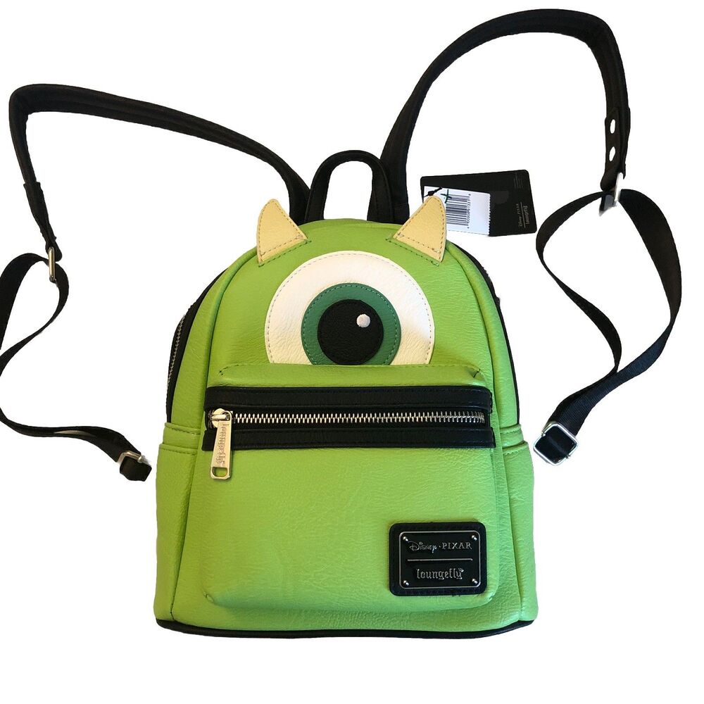 Loungefly Disney Monsters, Inc. Mike Wazowski Mini Backpack Green/Black